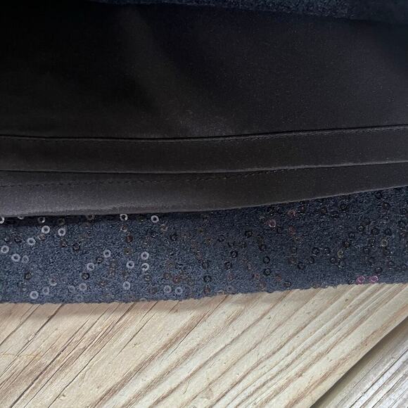 Ann Taylor Women's Black Sequined Mini Skirt Size 2P. NEW - Picture 5 of 8